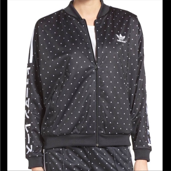 adidas originals x pharrell williams printed bomber jacket